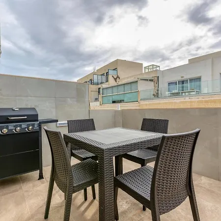 Duplex Penthouse In St. Julian's With Views & Bbq By 360 Estates Apartment *
